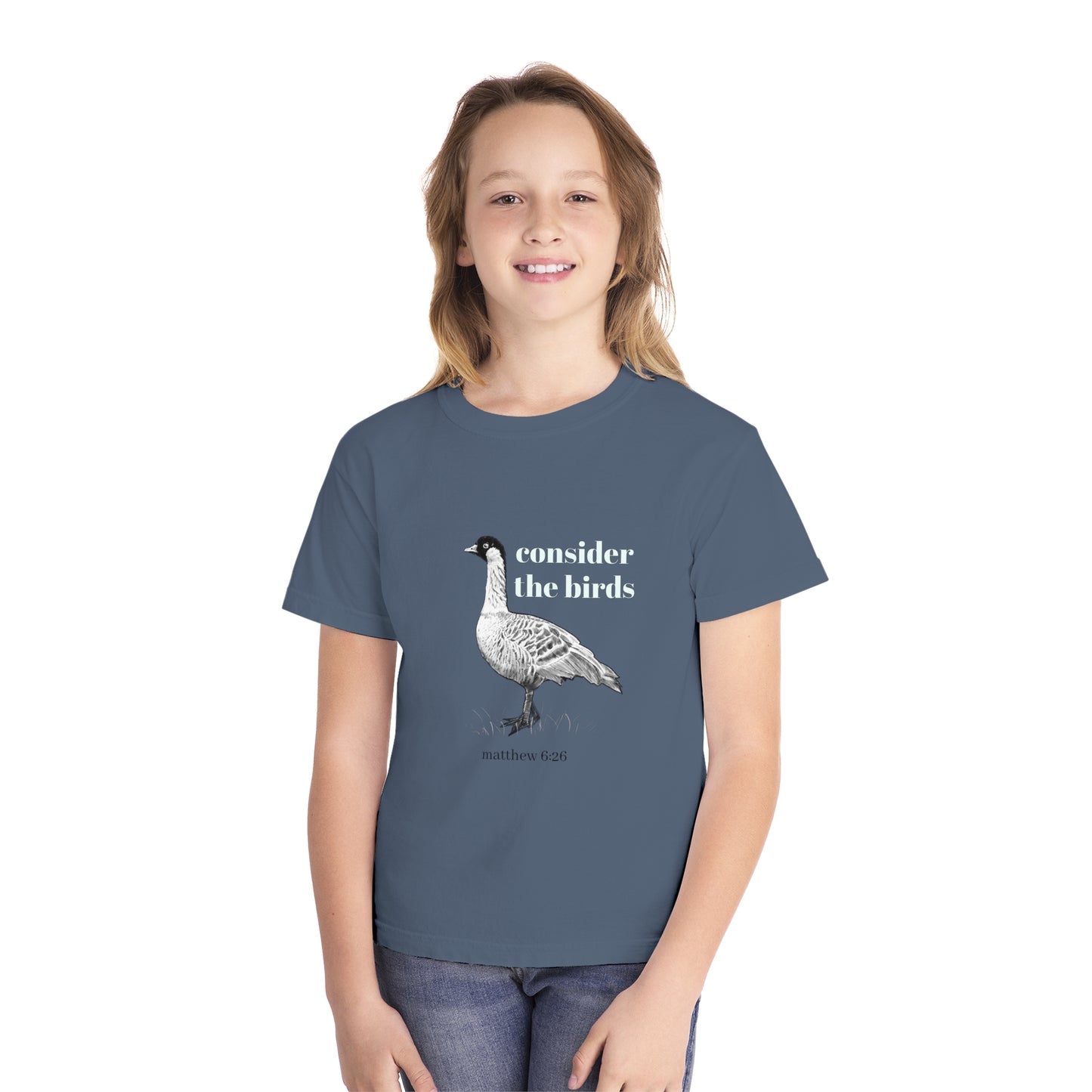 Youth Midweight Tee - 'Consider the Birds'