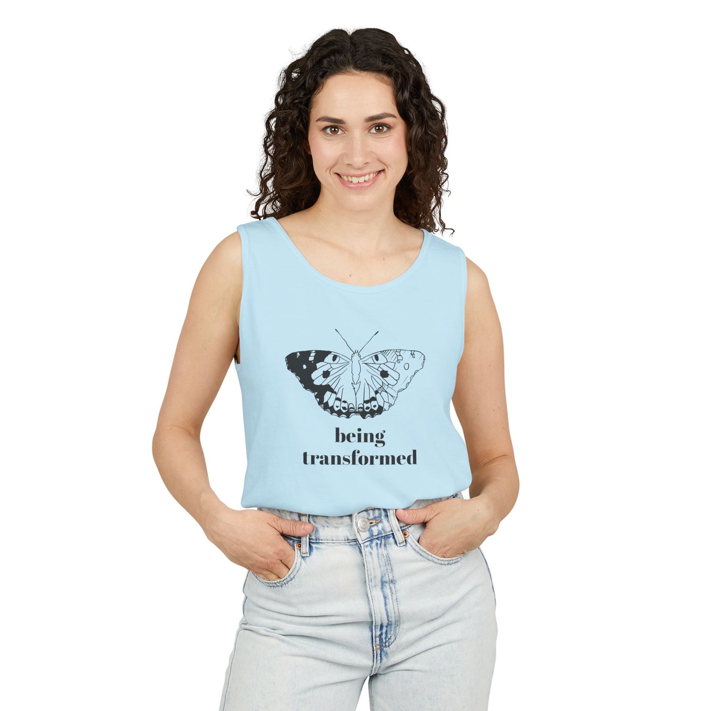 Being Transformed Butterfly Tank Top - Unisex Garment-Dyed