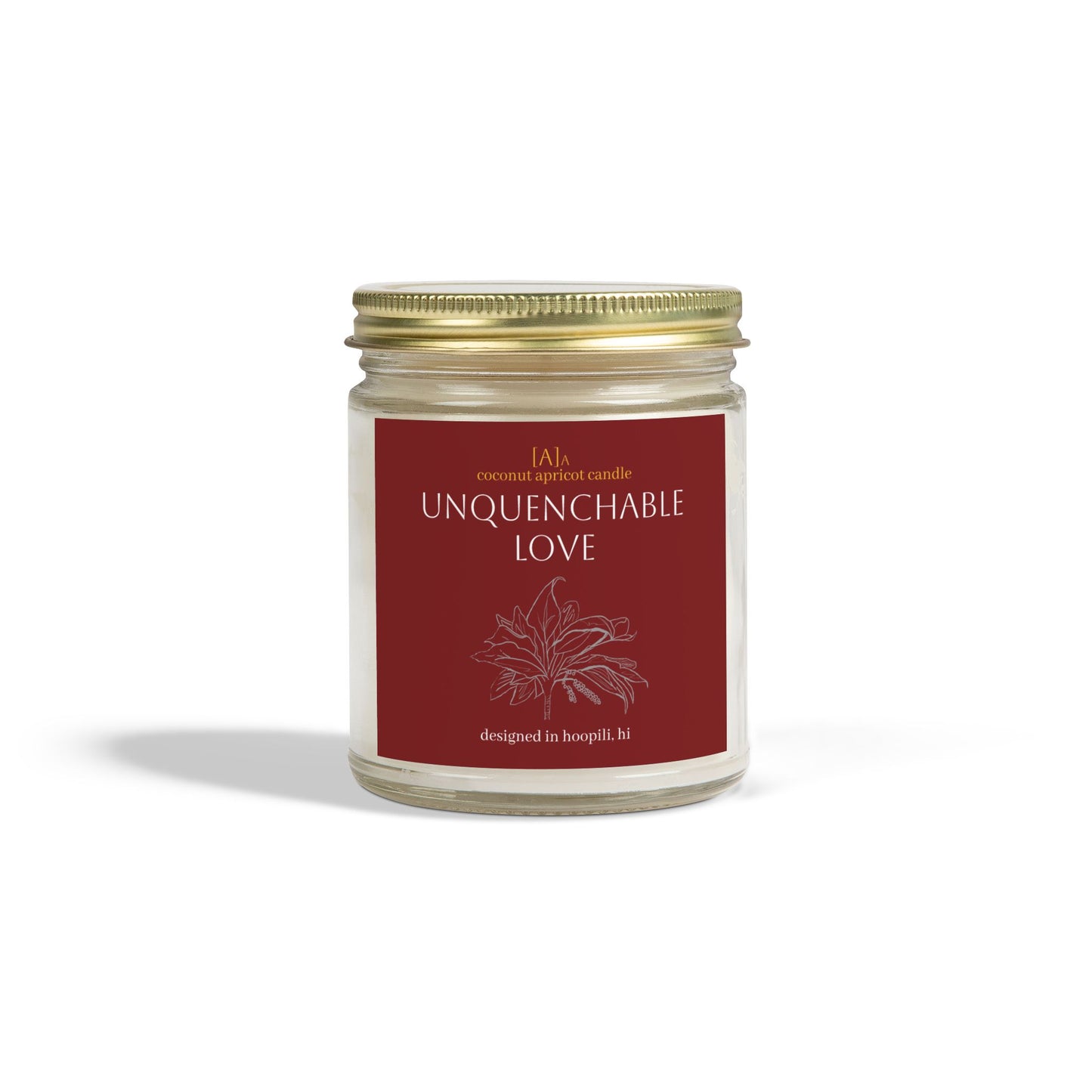 Scented Candle, Unquenchable Love Valentine Coconut Apricot Wax (4oz, 9oz). Romantic Gift, Home Decor, Aromatherapy Candle, Handmade Gift,