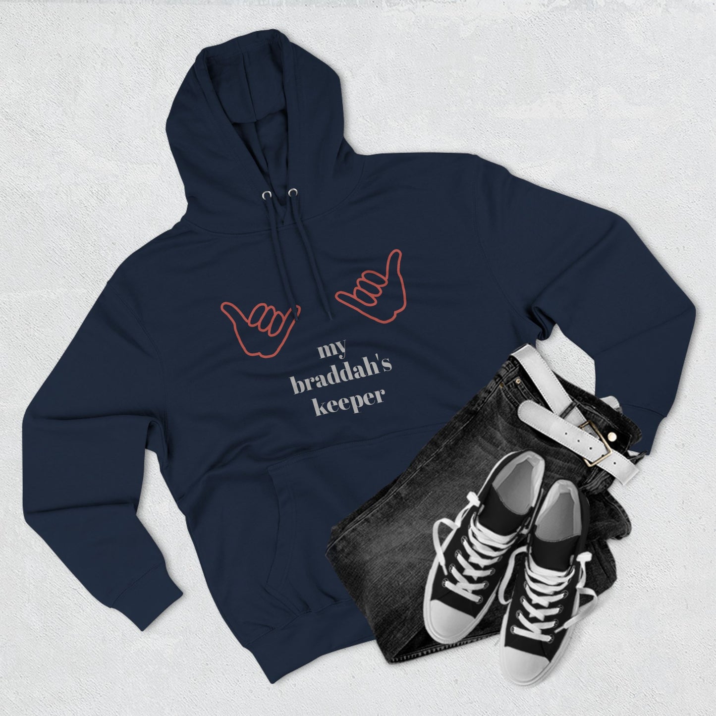Braddah's Keeper Adjective Apparel Hoodie