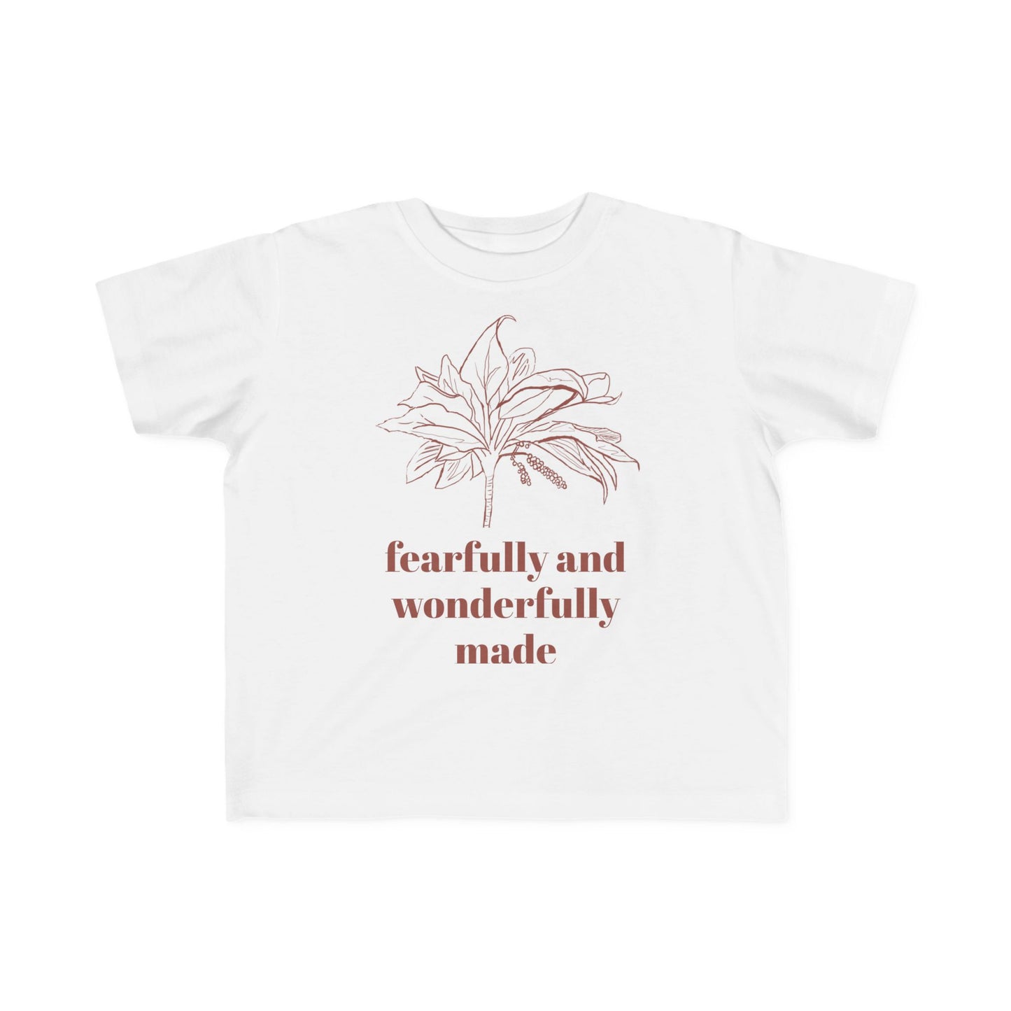 Fearfully Made Toddler Tee, Ti Plant Shirt, Baby Shower Gift, Cute Kids Shirt, Kid's Clothing