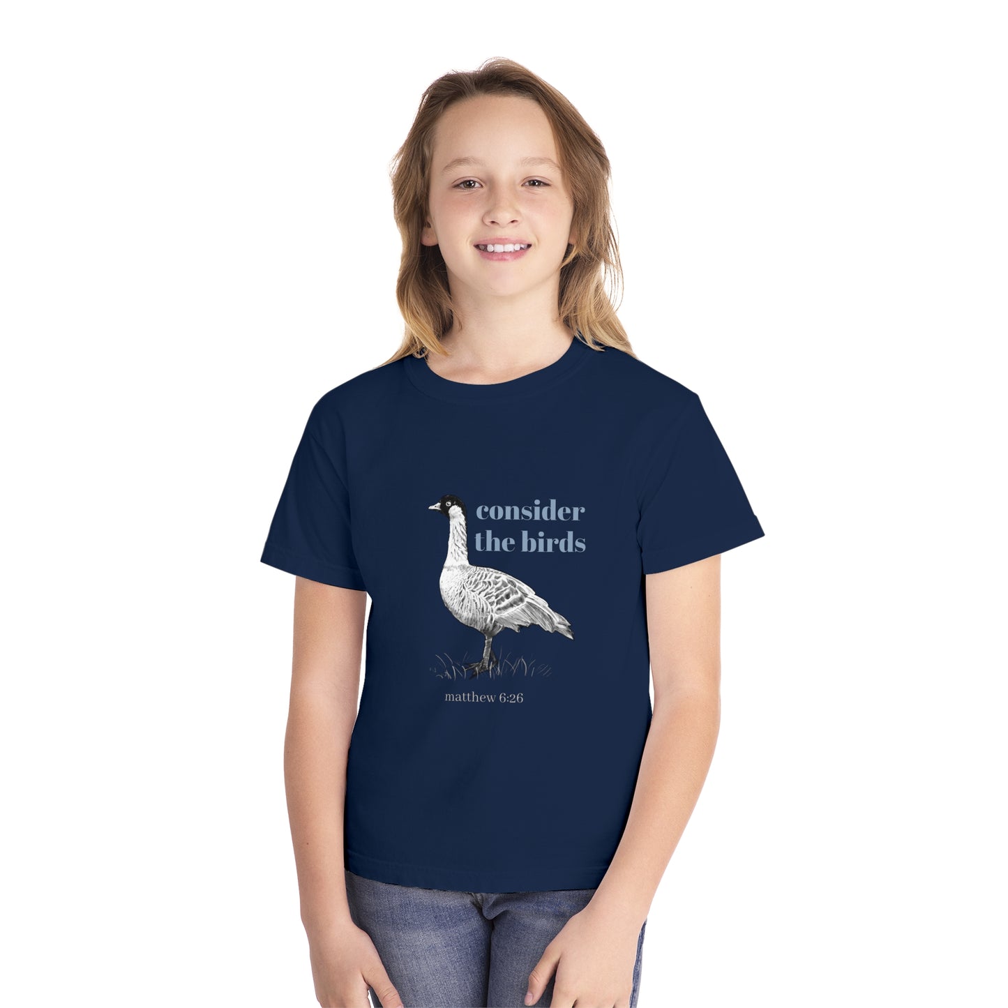 Youth Midweight Tee - 'Consider the Birds'