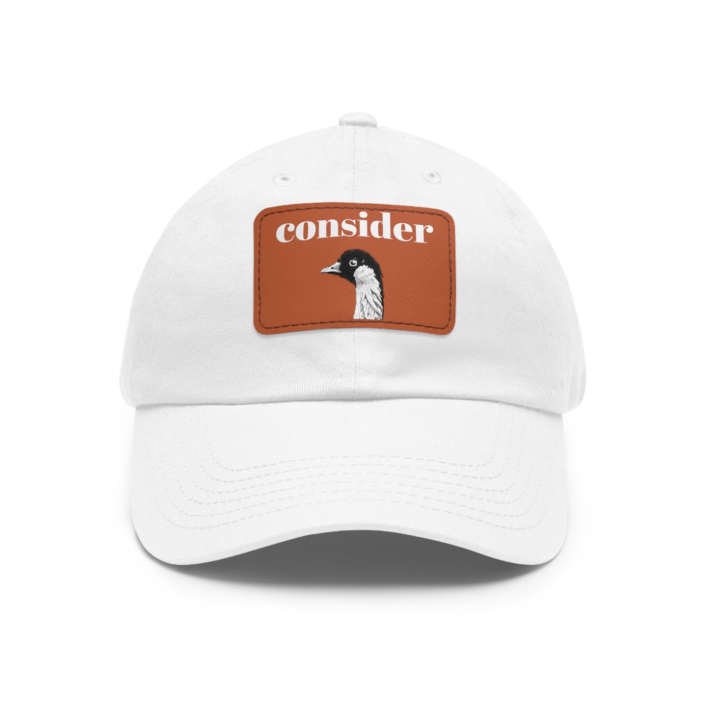 Consider the Birds Dad Hat with Leather Patch - Casual Stylish Cap for Nature Lovers