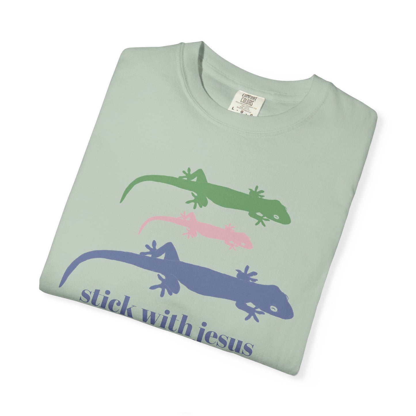 Gecko T-shirt Stick With Jesus