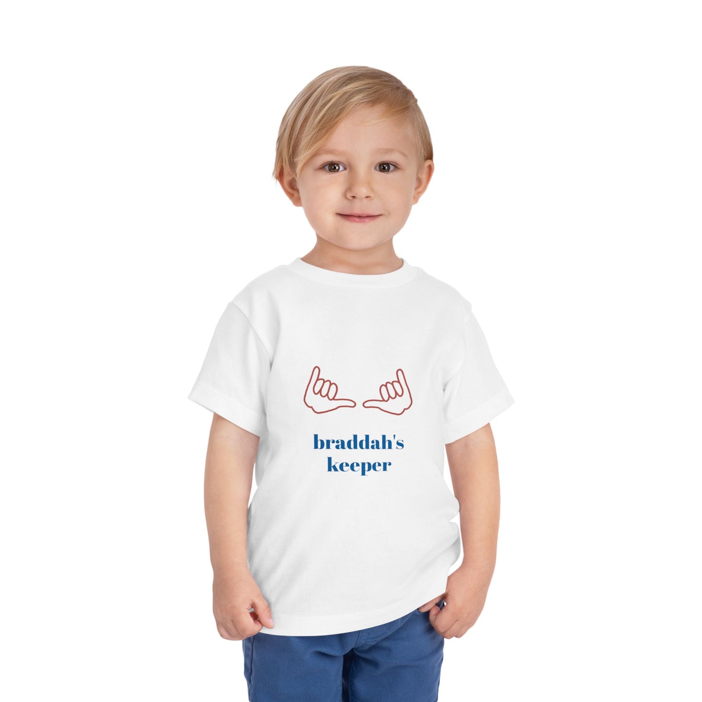 Toddler T-Shirt - Braddah's Keeper Shaka Ohana Hawaiian Shirt