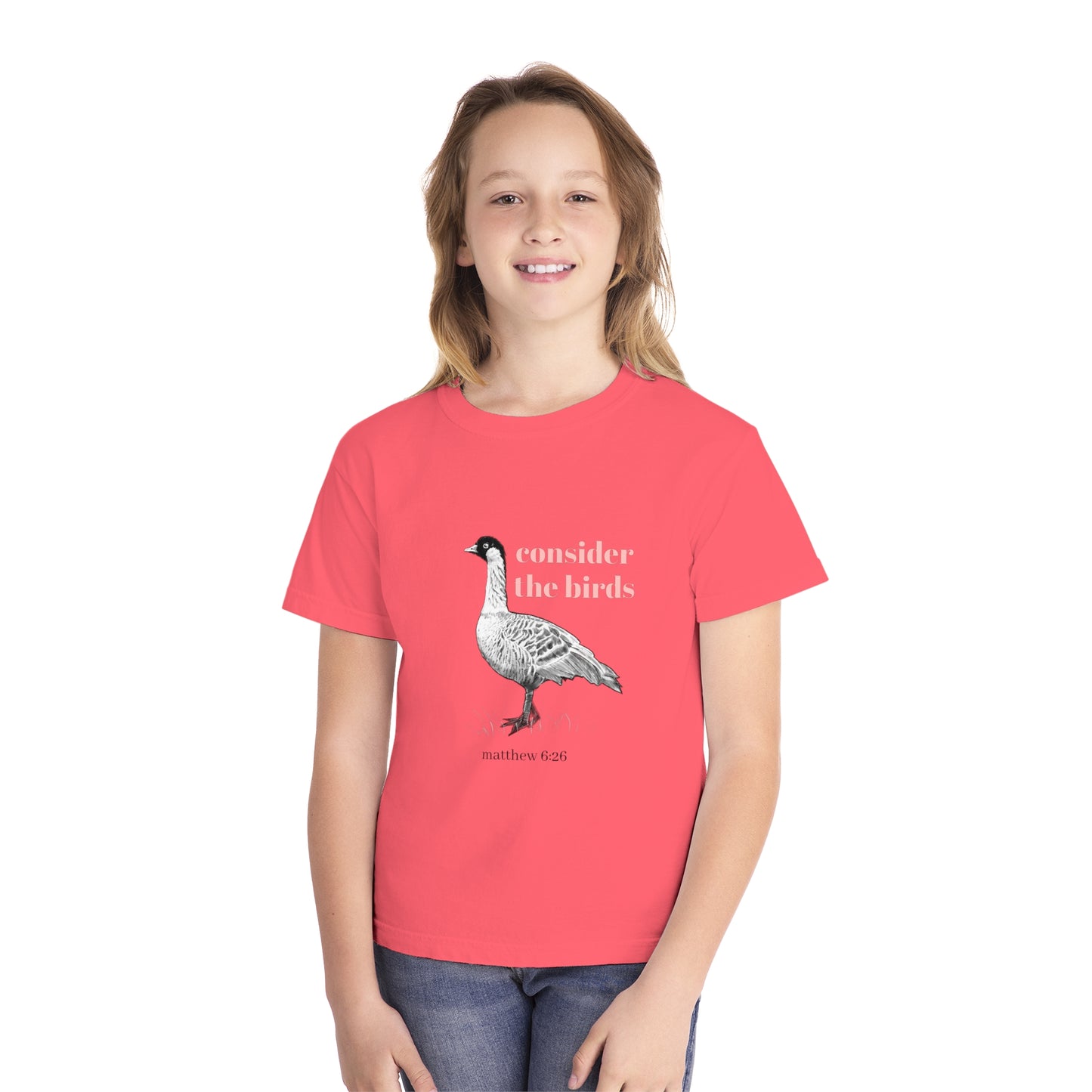 Youth Midweight Tee - 'Consider the Birds'