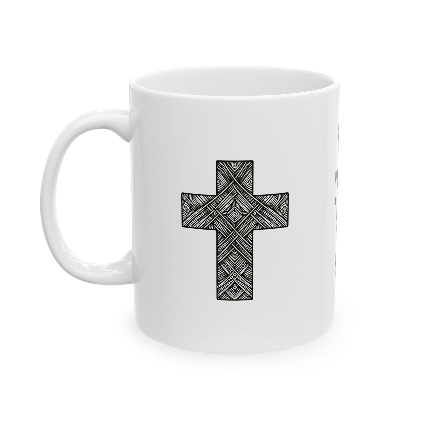 Cross Philippians 2:3 Christian Ceramic Mug, Minimalistic, Consider Others More, Bible Verse Coffee Cup, Religious Tea Mug, Inspirational
