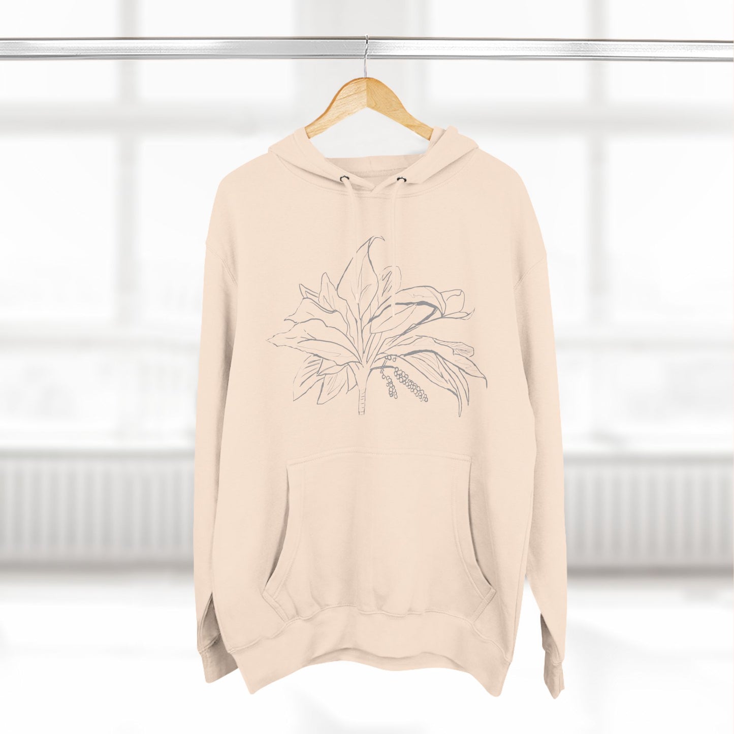 Knit Together In Mothers Womb Premium Heavy Hoodie Psalm 139 Ti Leaf Three Panel Fleece Sweatshirt, Pullover Jumper, Cozy Warm Hooded Top