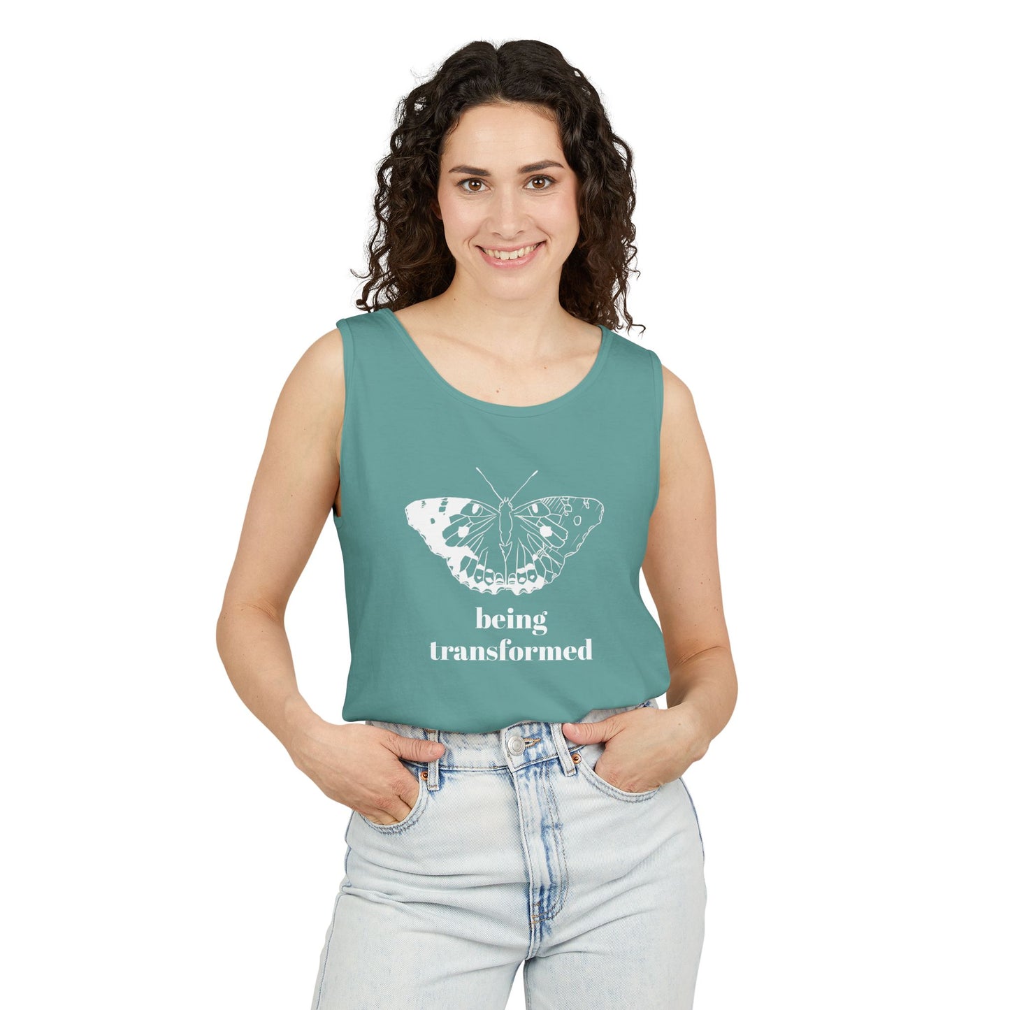 Being Transformed Butterfly Tank Top - Unisex Garment-Dyed