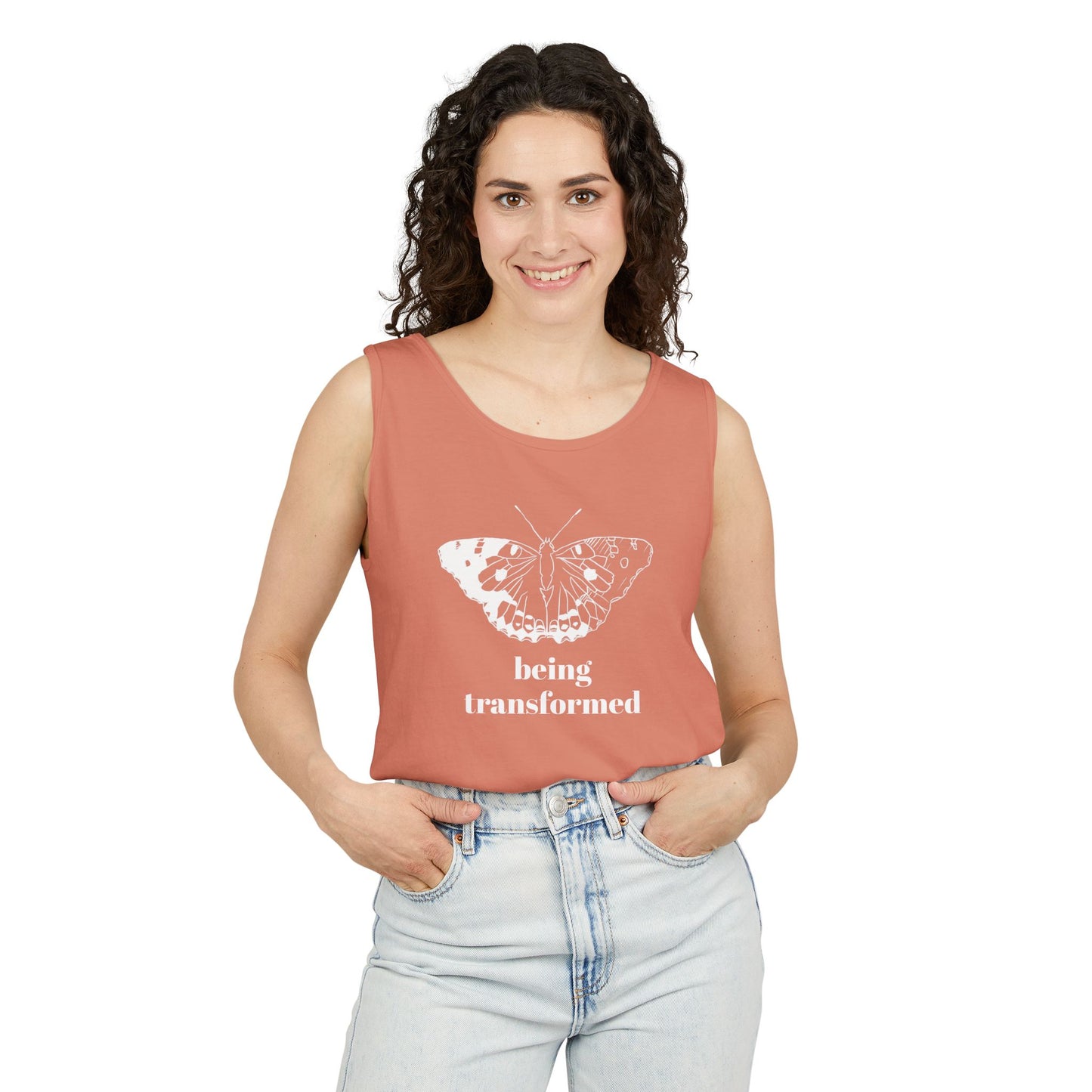 Being Transformed Butterfly Tank Top - Unisex Garment-Dyed