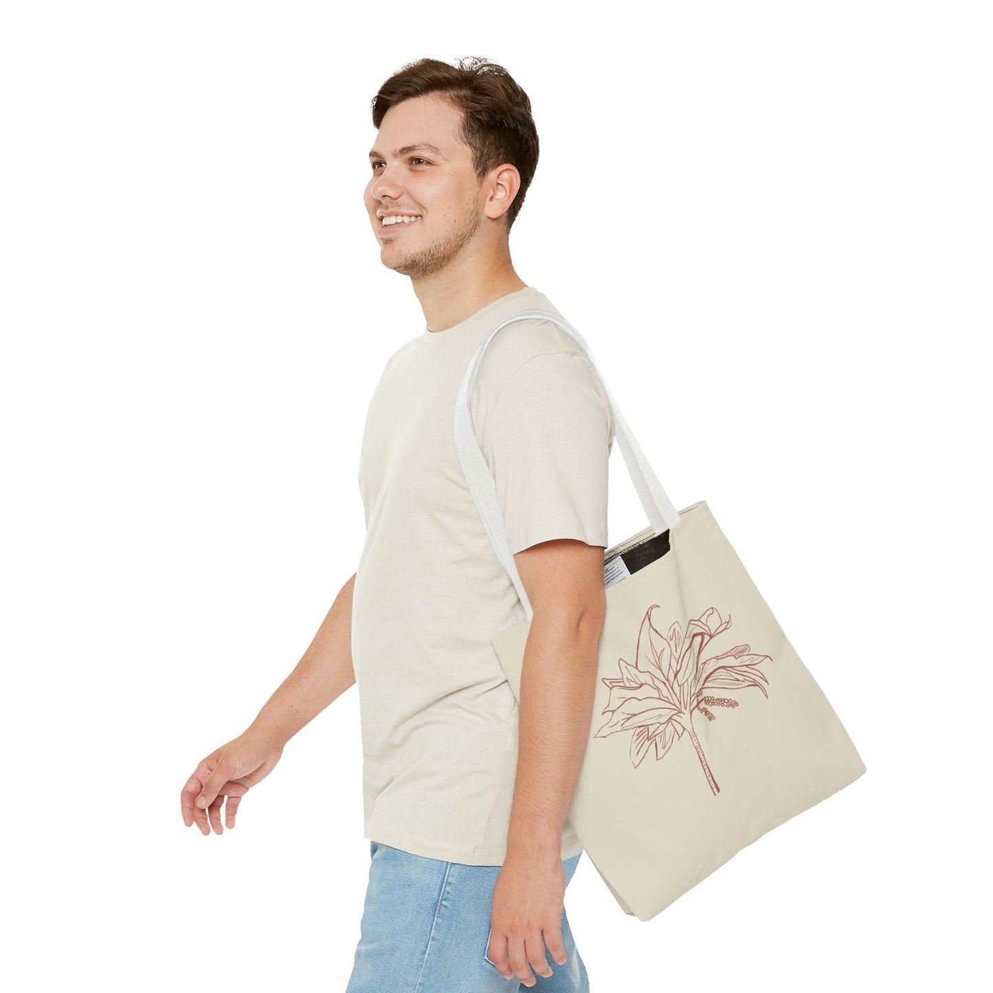 Fearfully and Wonderfully Made Psalm 139 Tote Bag, Inspirational Floral Canvas Bag, Eco-Friendly Shopping Tote, Travel, Motivational Gift
