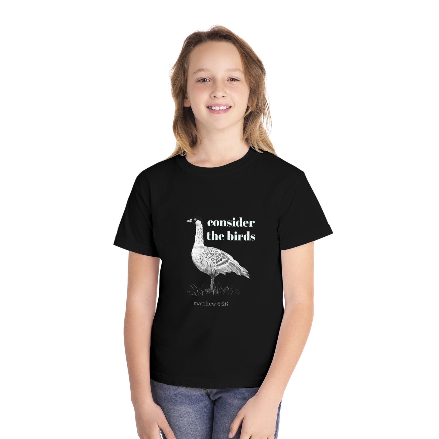 Youth Midweight Tee - 'Consider the Birds'