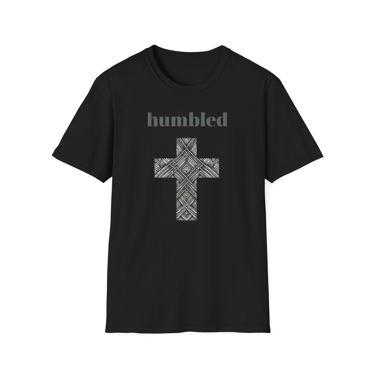 Humbled Cross Graphic Tee, Christian Gifts, Religious Apparel, Spiritual Fashion, Everyday Wear, Unisex Softstyle Shirt