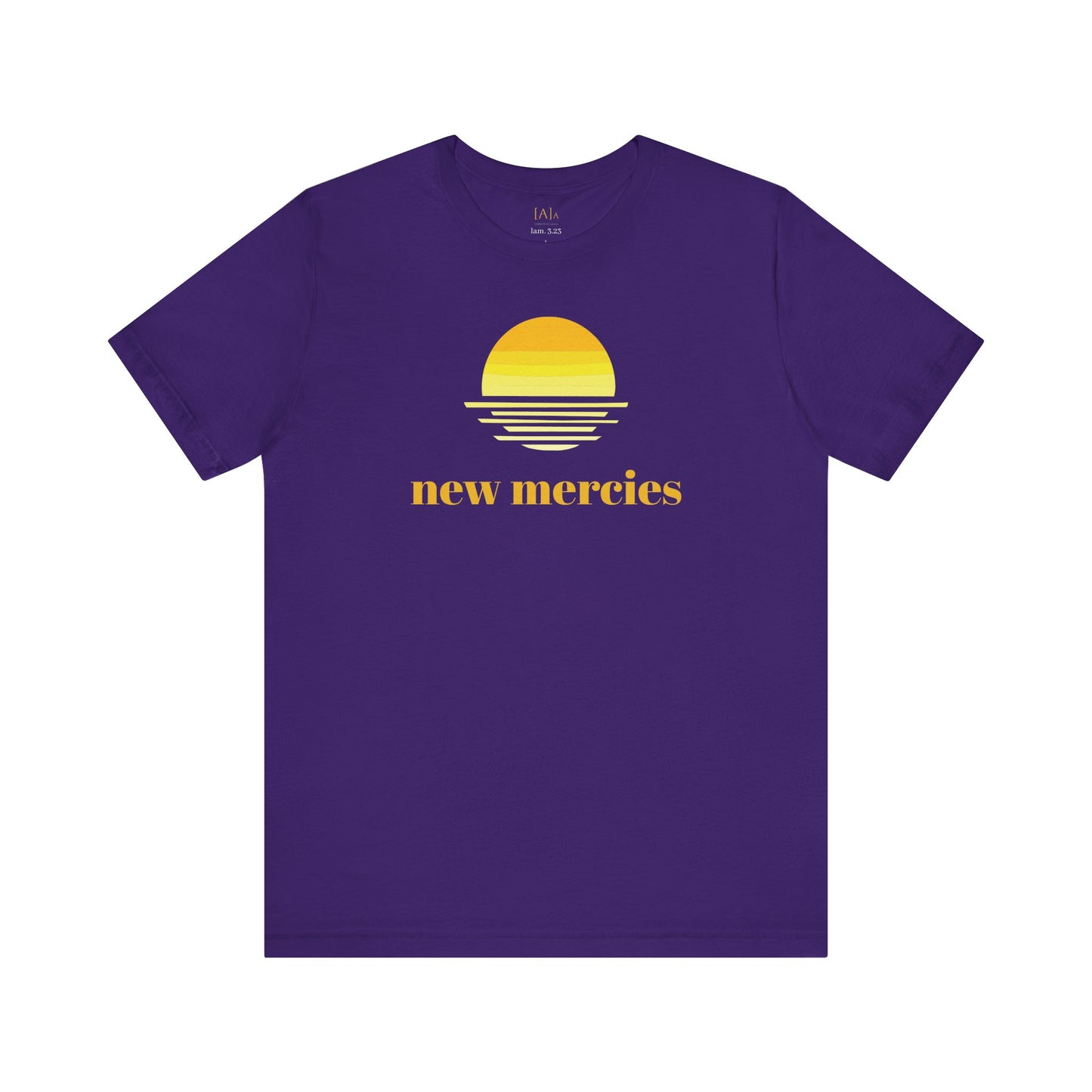 New Mercies Shirt Every Morning Lamentations 3 22 retro minimalist t-shirt, Christian faith tee, scripture verse graphic top, trendy Bible