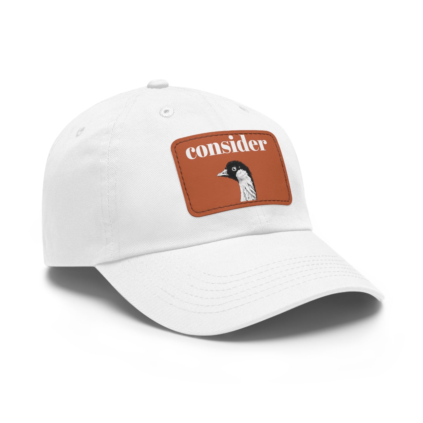 Consider the Birds Dad Hat with Leather Patch - Casual Stylish Cap for Nature Lovers