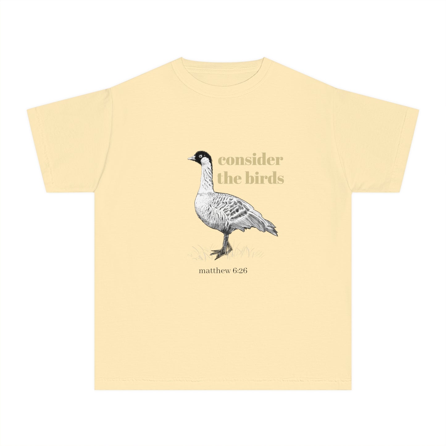 Youth Midweight Tee - 'Consider the Birds'