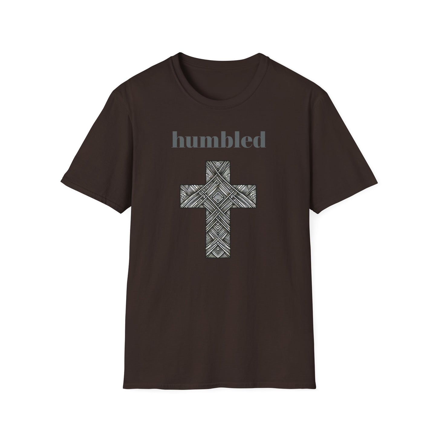 Humbled Cross Graphic Tee, Christian Gifts, Religious Apparel, Spiritual Fashion, Everyday Wear, Unisex Softstyle Shirt