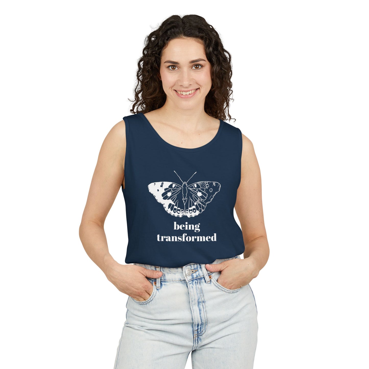 Being Transformed Butterfly Tank Top - Unisex Garment-Dyed