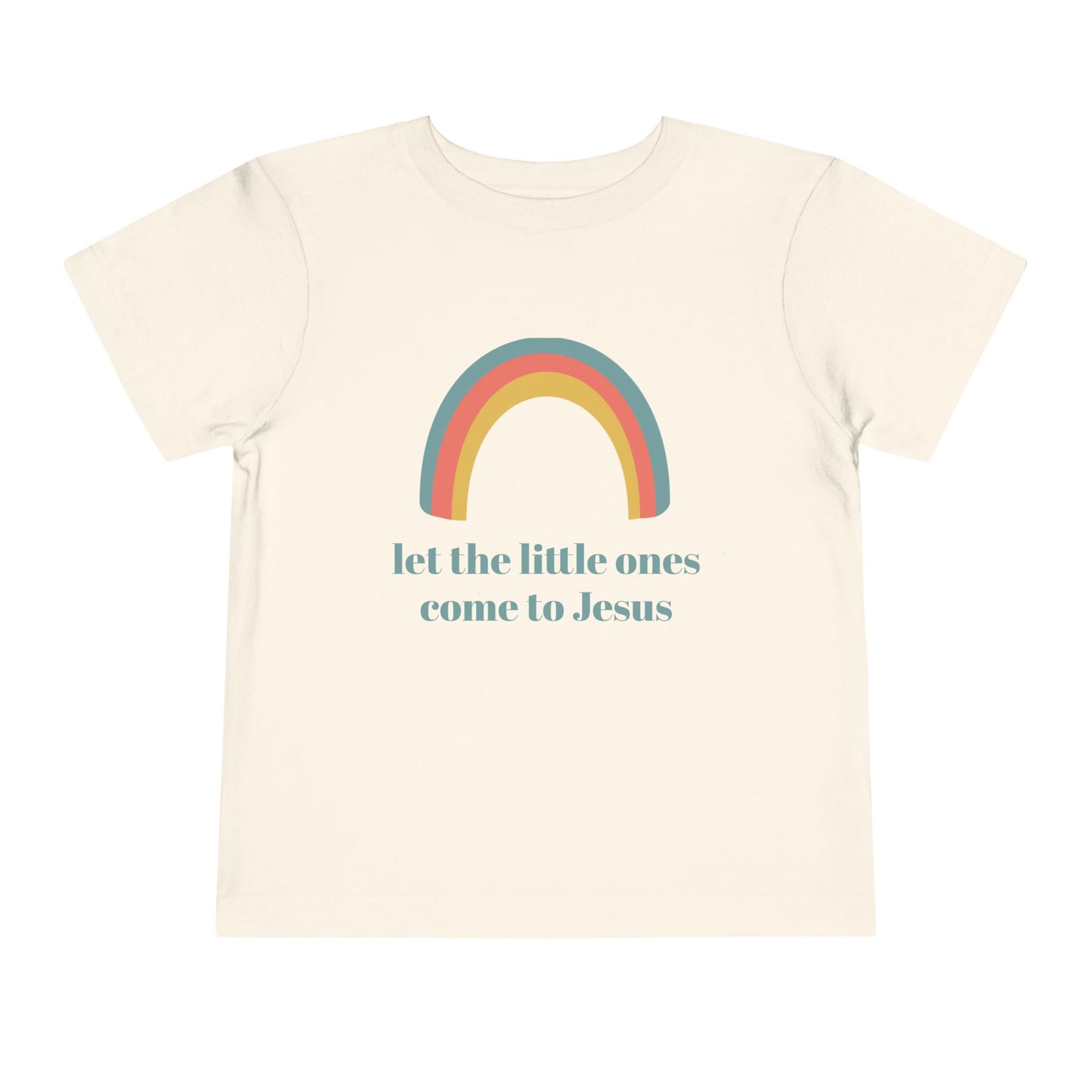 Rainbow Toddler Tee, Let the Little Ones Come To Jesus, Religious Kids Shirt, Colorful Faithful Children Top, Subtle Pastel Baby, Muted