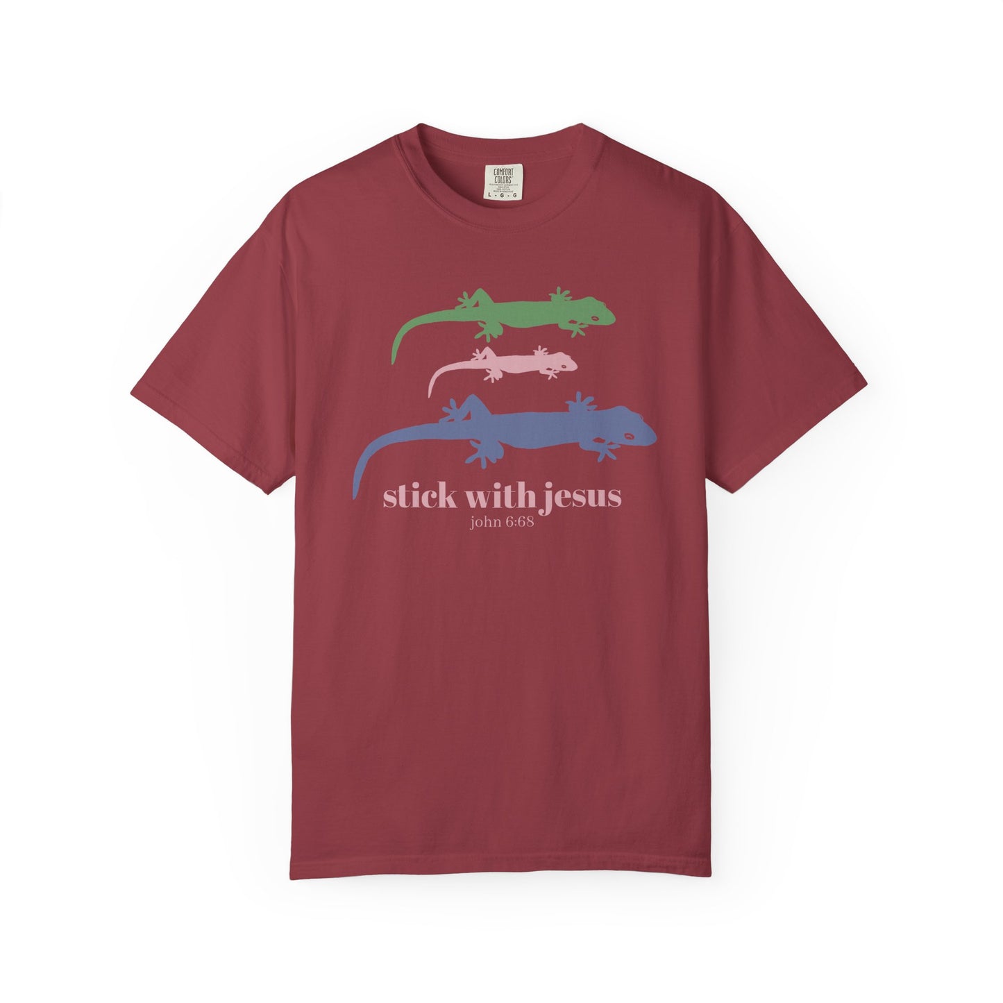Gecko T-shirt Stick With Jesus