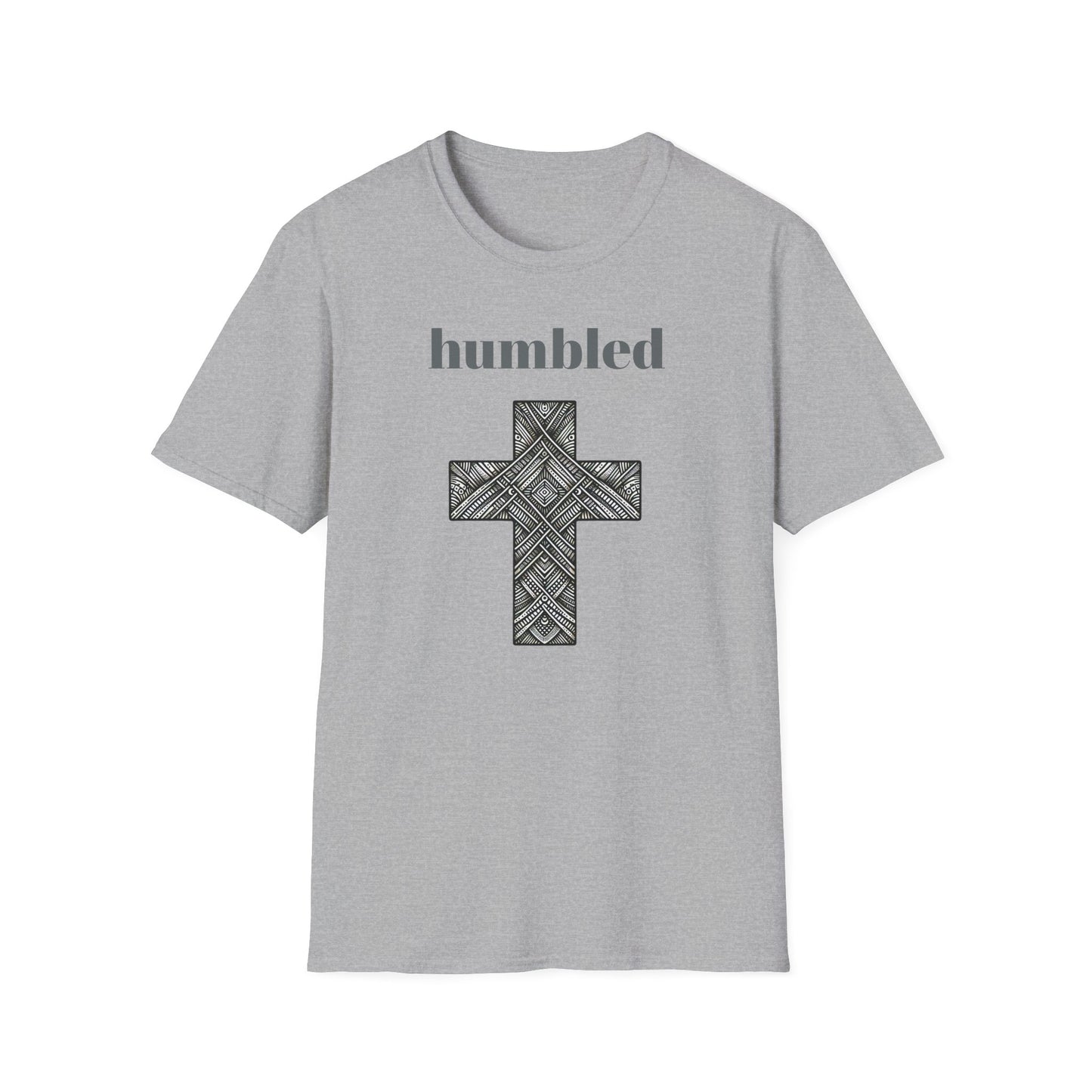 Humbled Cross Graphic Tee, Christian Gifts, Religious Apparel, Spiritual Fashion, Everyday Wear, Unisex Softstyle Shirt