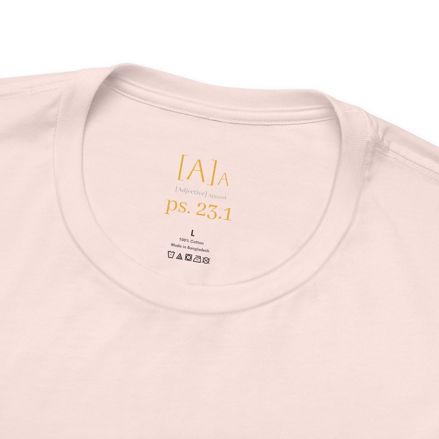 Minimalist Inspirational Tee - I Shall Not Want, I Have Everything I Need, Psalm 23:1 Motivational Shirt, Self-Love Gift, Everyday Style