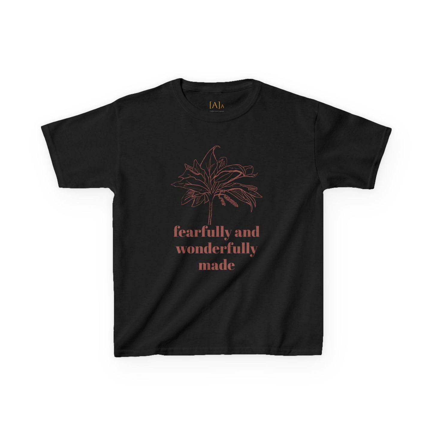 Fearfully Made Kids Tee - Psalm 139 Ti Plant, Children's T-Shirt, Youth Tshirt, Christian Shirt, Religious Apparel,