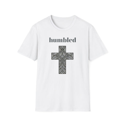 Humbled Cross Graphic Tee, Christian Gifts, Religious Apparel, Spiritual Fashion, Everyday Wear, Unisex Softstyle Shirt