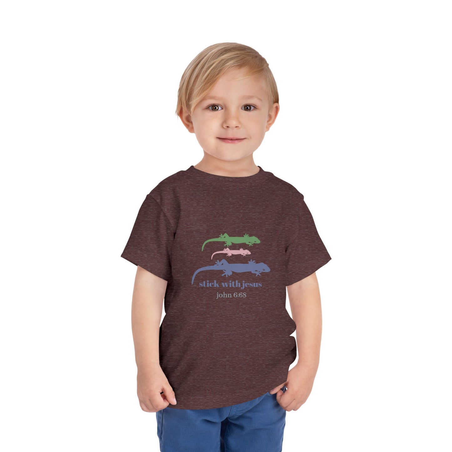 Toddler Gecko T-shirt Stick With Jesus