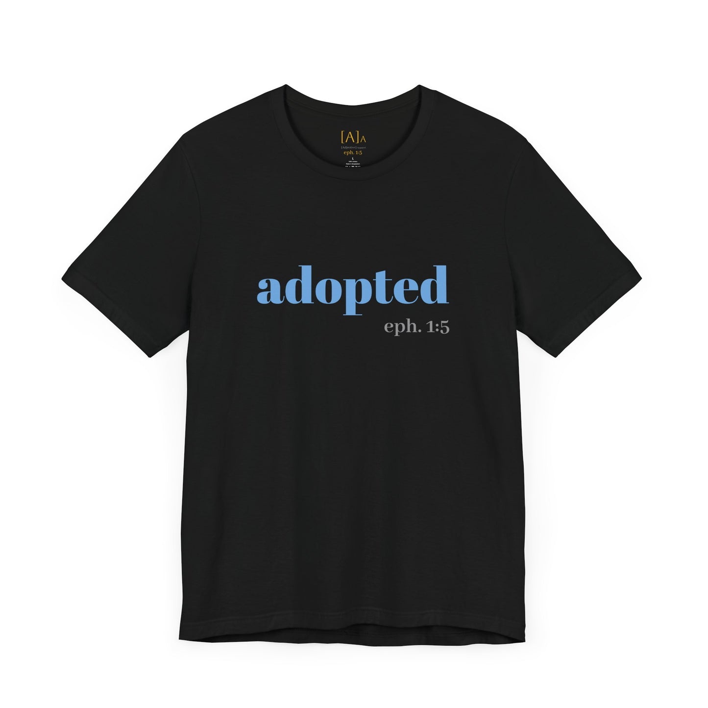 Bible Verse Tee - 'Adopted' Unisex Jersey Short Sleeve Shirt