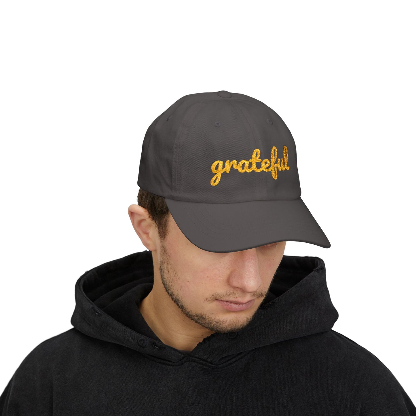 Grateful Classic Cap, Casual Hat, Unisex Gift, Relaxed Fit Summer Cap, Everyday Wear