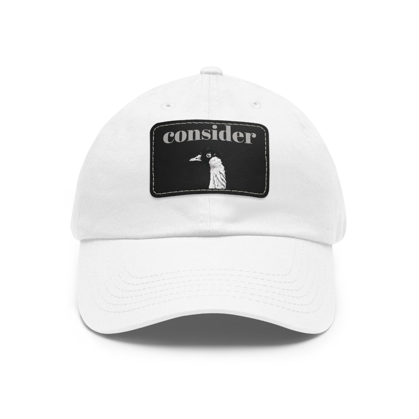 Consider the Birds Dad Hat with Leather Patch - Casual Stylish Cap for Nature Lovers