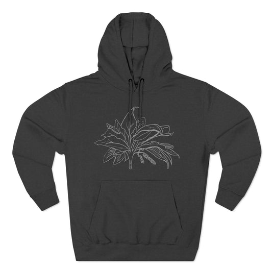 Knit Together In Mothers Womb Premium Heavy Hoodie Psalm 139 Ti Leaf Three Panel Fleece Sweatshirt, Pullover Jumper, Cozy Warm Hooded Top