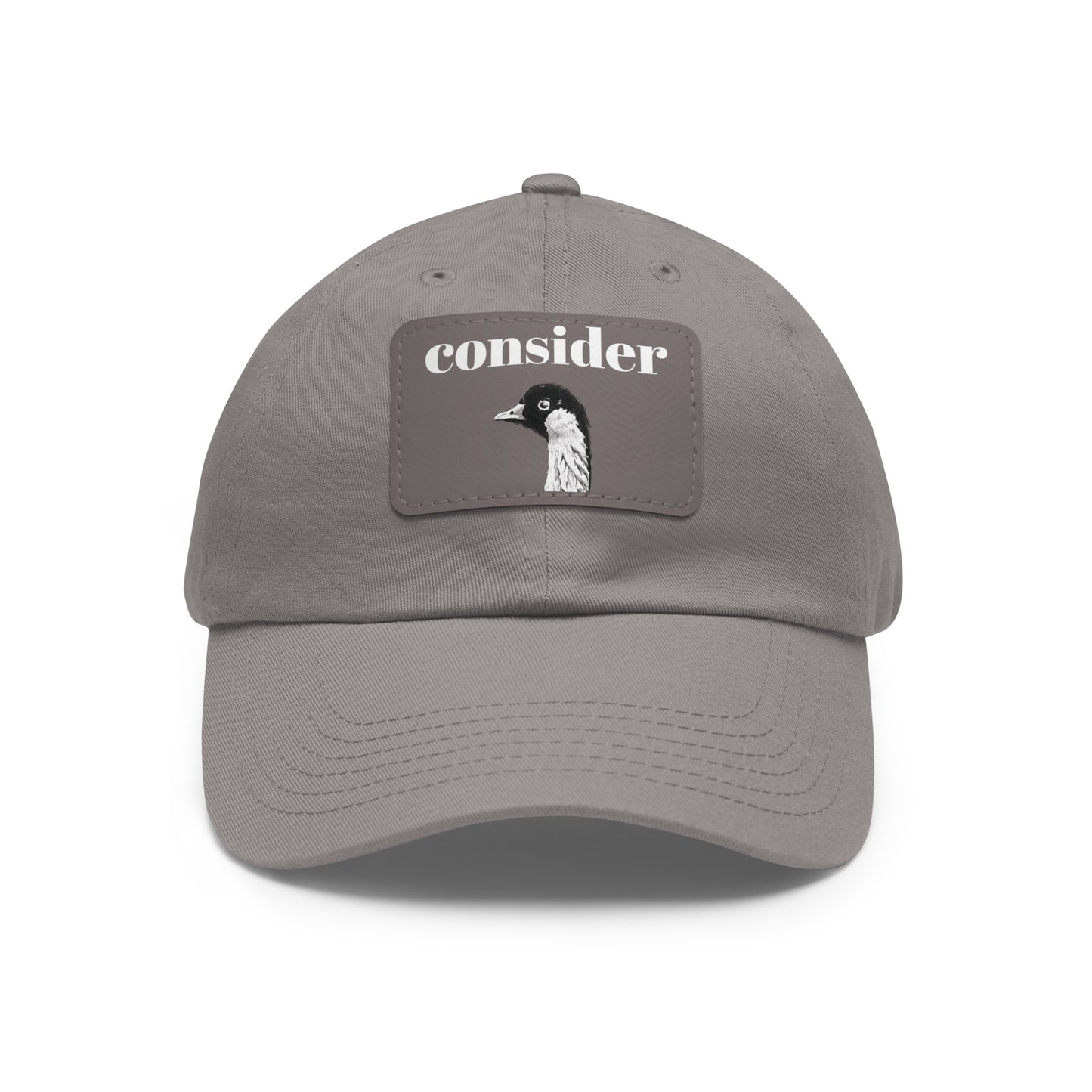 Consider the Birds Dad Hat with Leather Patch - Casual Stylish Cap for Nature Lovers