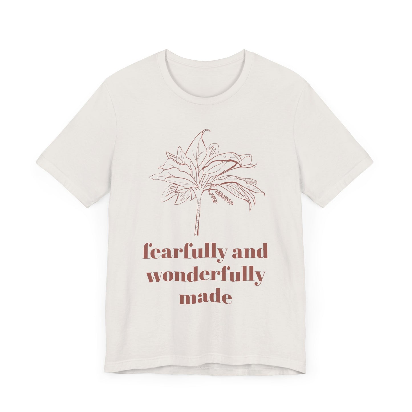 Fearfully Made Adult Tee | Wonderfully Motivational T-Shirt, Inspirational Gift, Unisex Apparel, Faith-Based Clothing, Everyday Wear