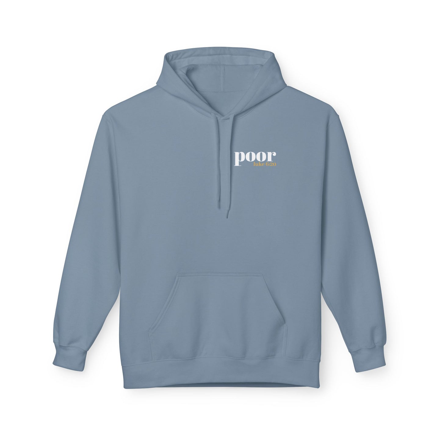 Poor Hoodie Jesus Sermon on the Mount Minimalist Unisex Hoodie, Religious Soft Fleece Sweatshirt, Christian Graphic Pullover, Religious
