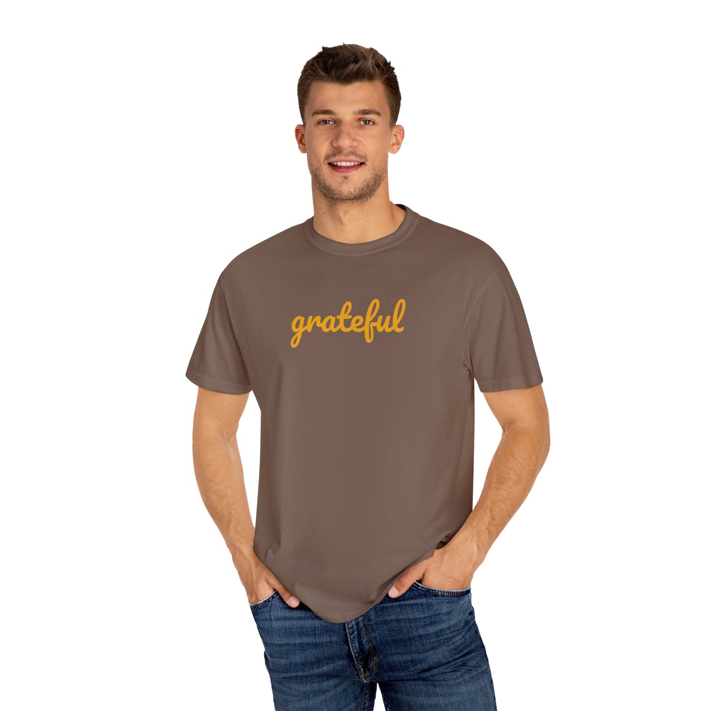 Grateful Comfort Colors 1717 Unisex T-shirt, Christian Bible Verse Tee, Inspirational Graphic Shirt, Religious Gift, Comfort