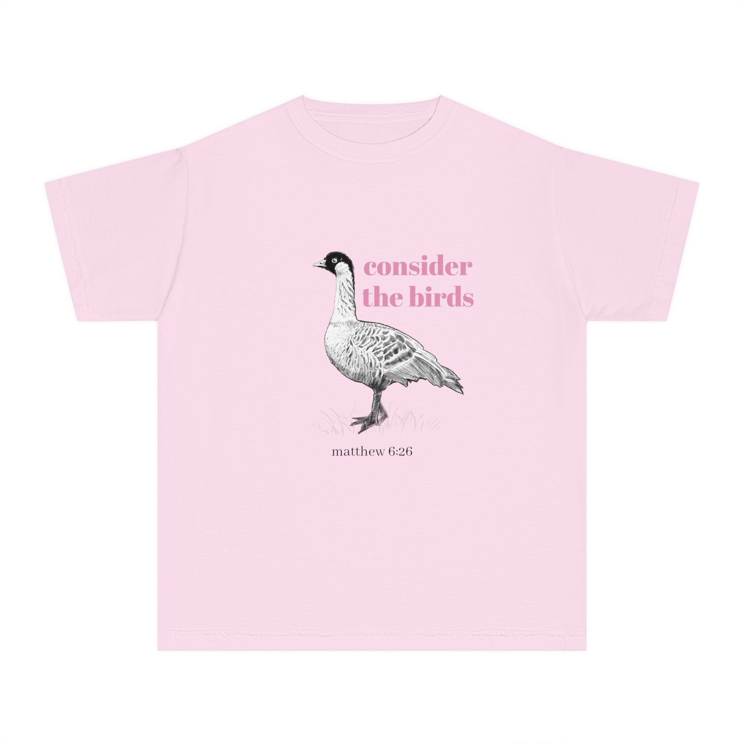 Youth Midweight Tee - 'Consider the Birds'