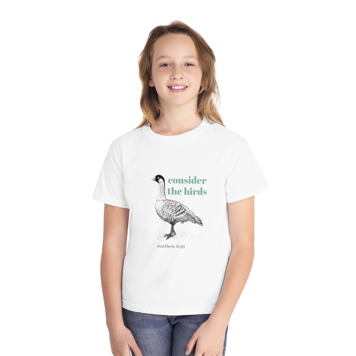 Youth Midweight Tee - 'Consider the Birds'