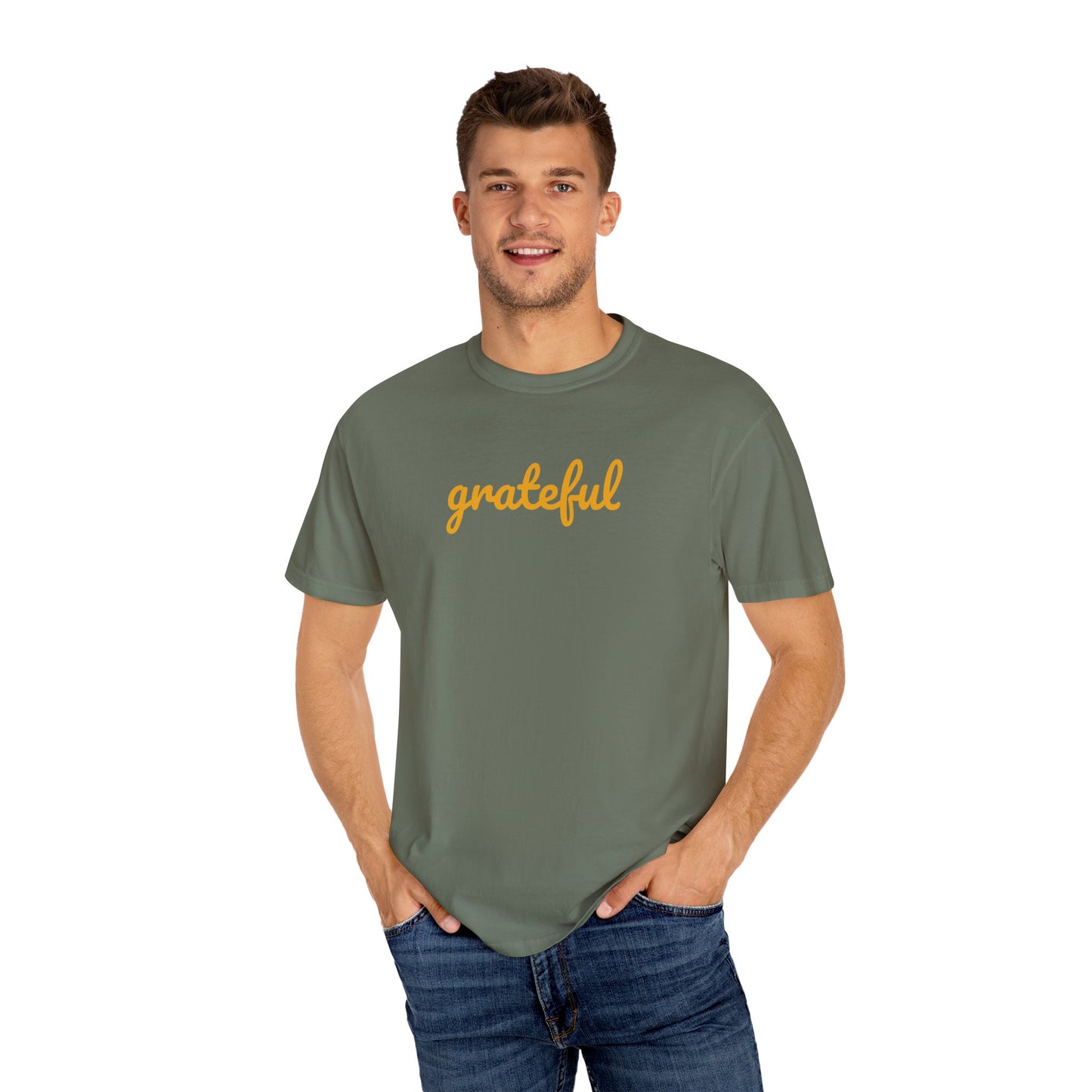 Grateful Comfort Colors 1717 Unisex T-shirt, Christian Bible Verse Tee, Inspirational Graphic Shirt, Religious Gift, Comfort