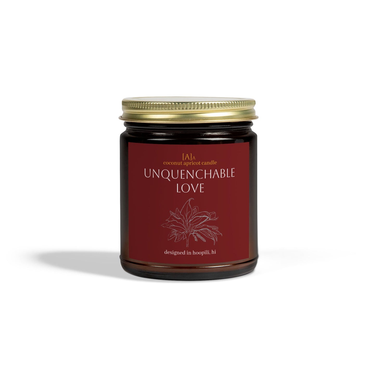 Scented Candle, Unquenchable Love Valentine Coconut Apricot Wax (4oz, 9oz). Romantic Gift, Home Decor, Aromatherapy Candle, Handmade Gift,