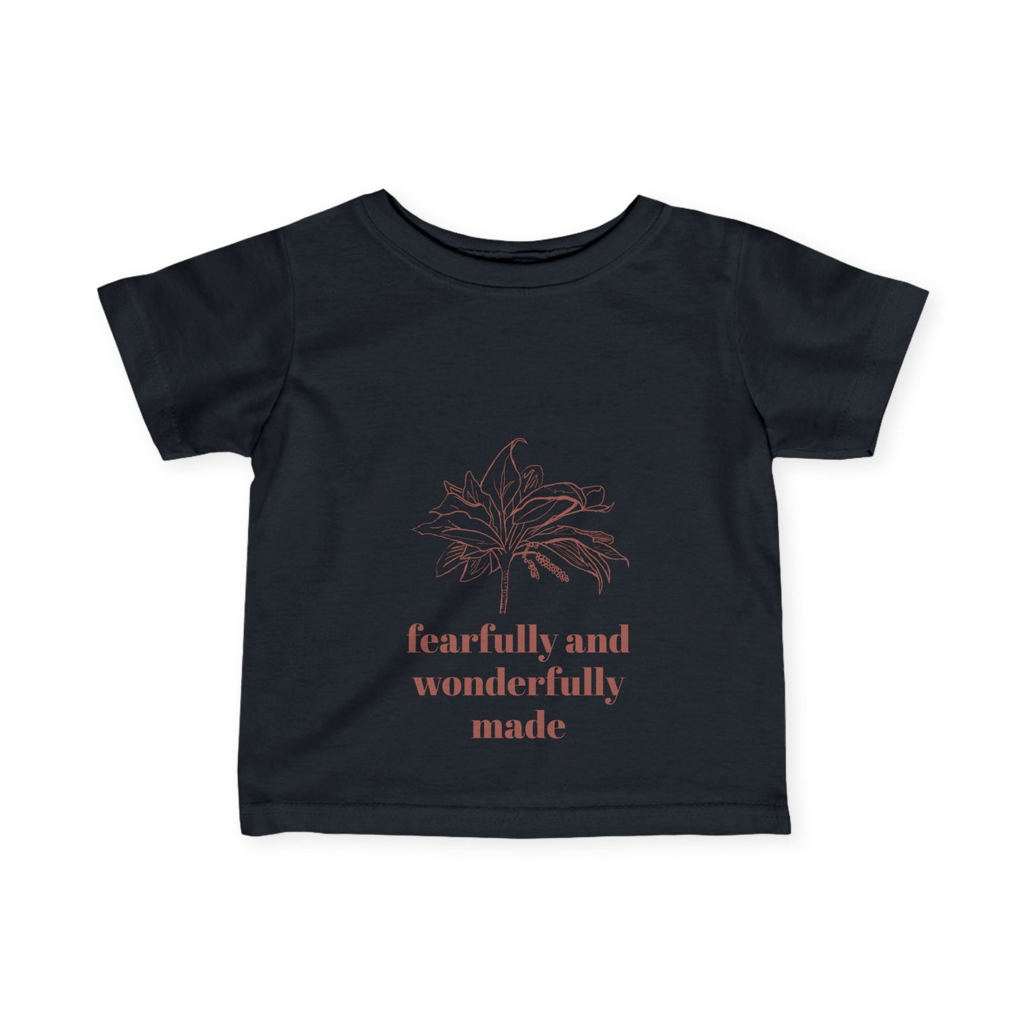 Fearfully Made Infant Tee, Ti Plant Cute Kids Shirt, Baby Shower Gift