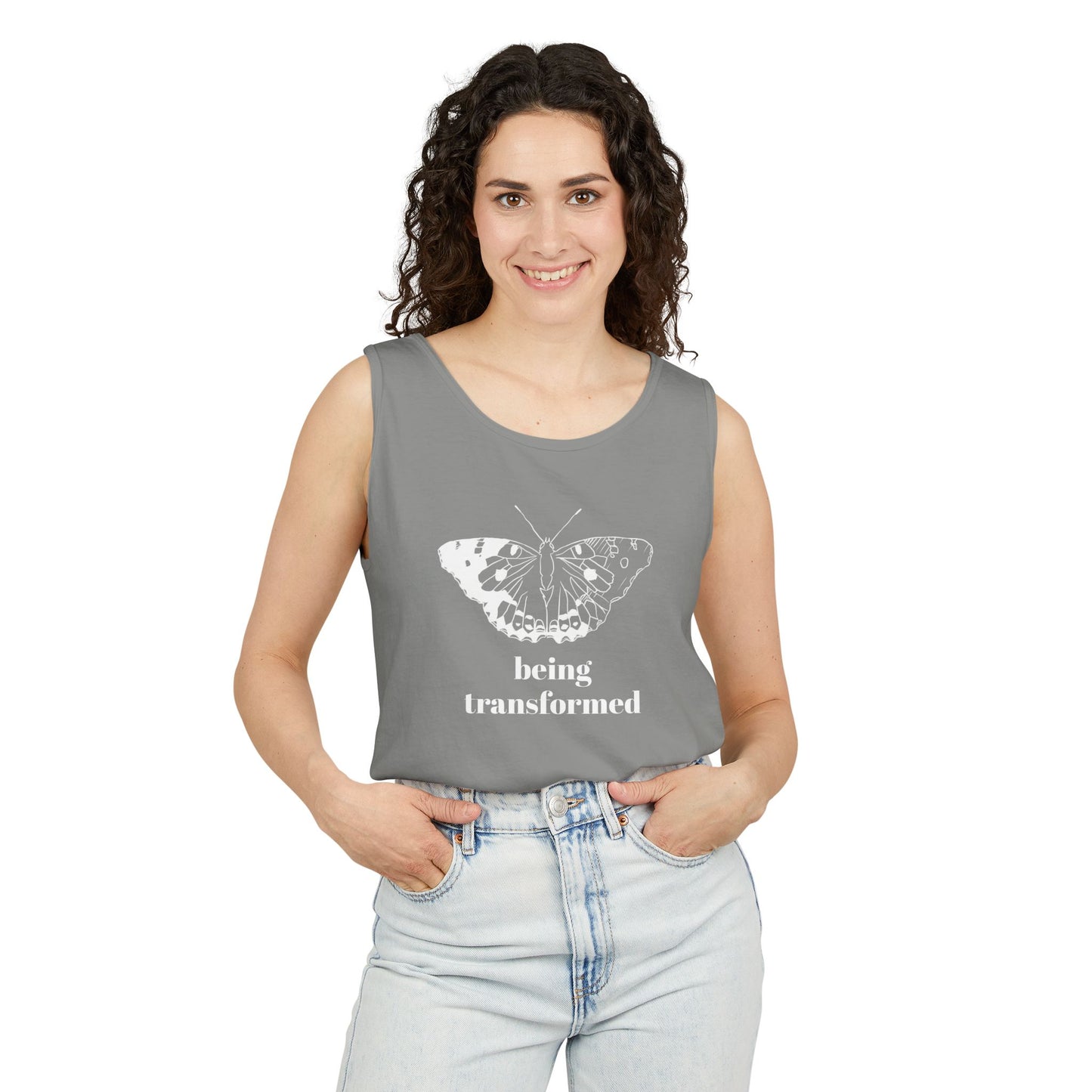 Being Transformed Butterfly Tank Top - Unisex Garment-Dyed