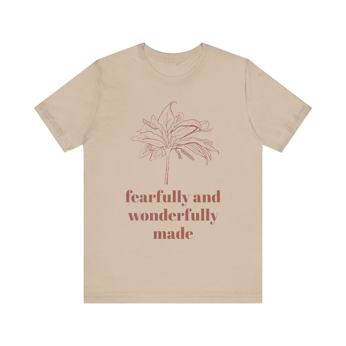 Fearfully Made Adult Tee | Wonderfully Motivational T-Shirt, Inspirational Gift, Unisex Apparel, Faith-Based Clothing, Everyday Wear