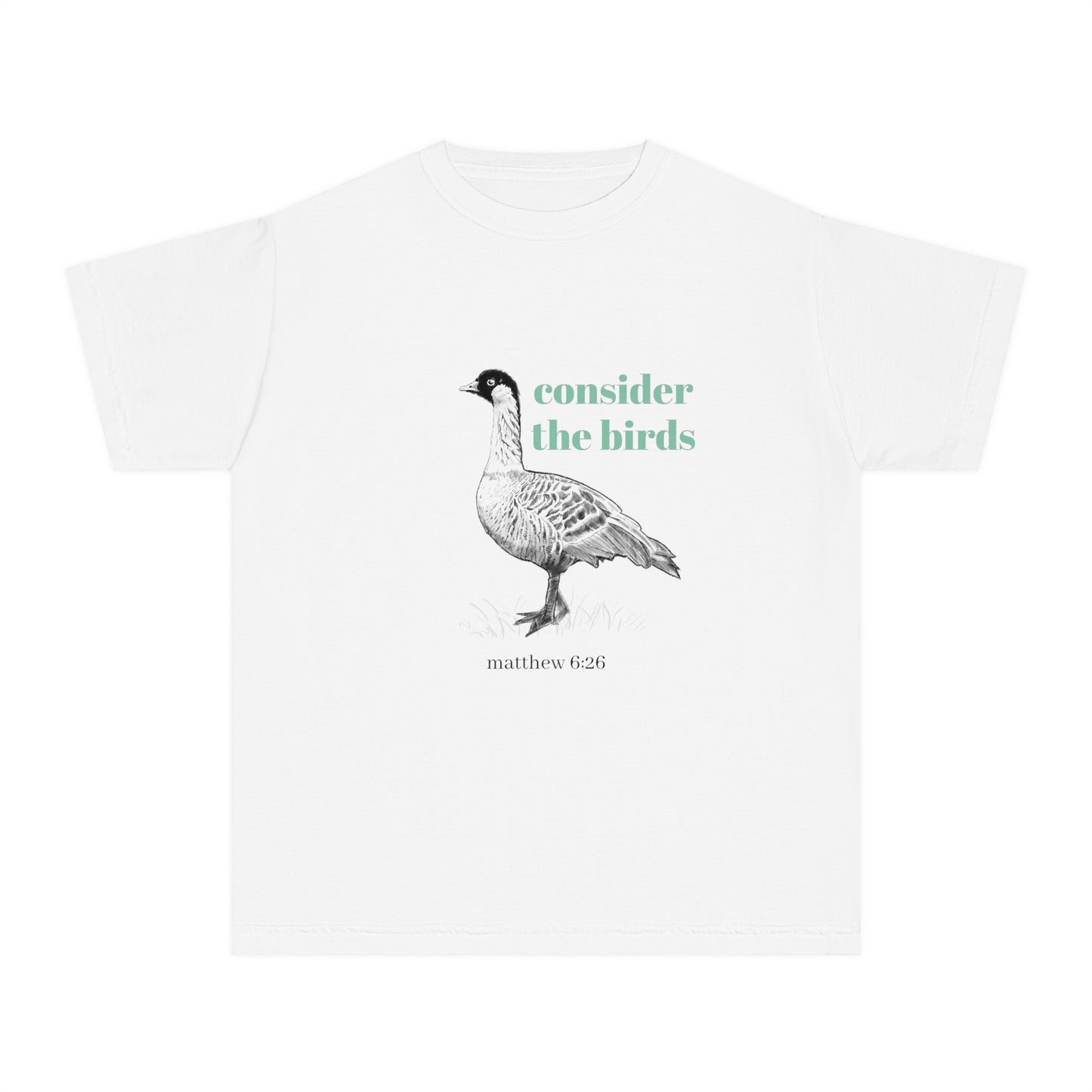 Youth Midweight Tee - 'Consider the Birds'