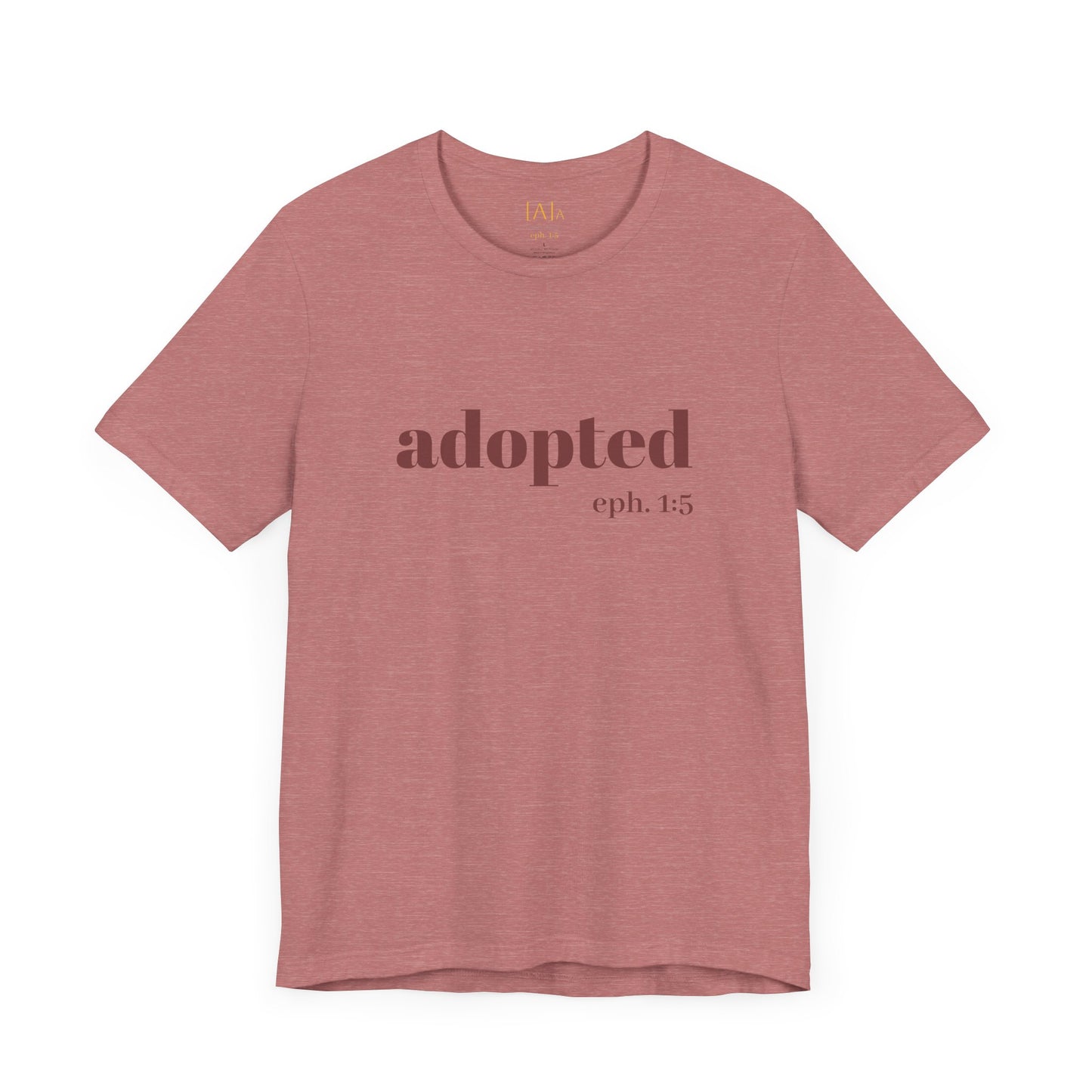 Bible Verse Tee - 'Adopted' Unisex Jersey Short Sleeve Shirt