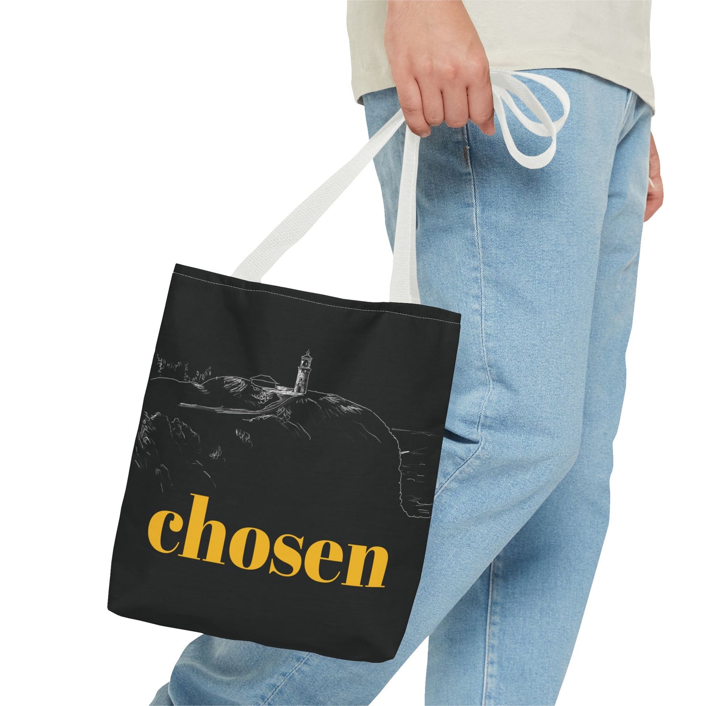 Chosen Lighthouse Tote Bag - 1 Peter 2:9