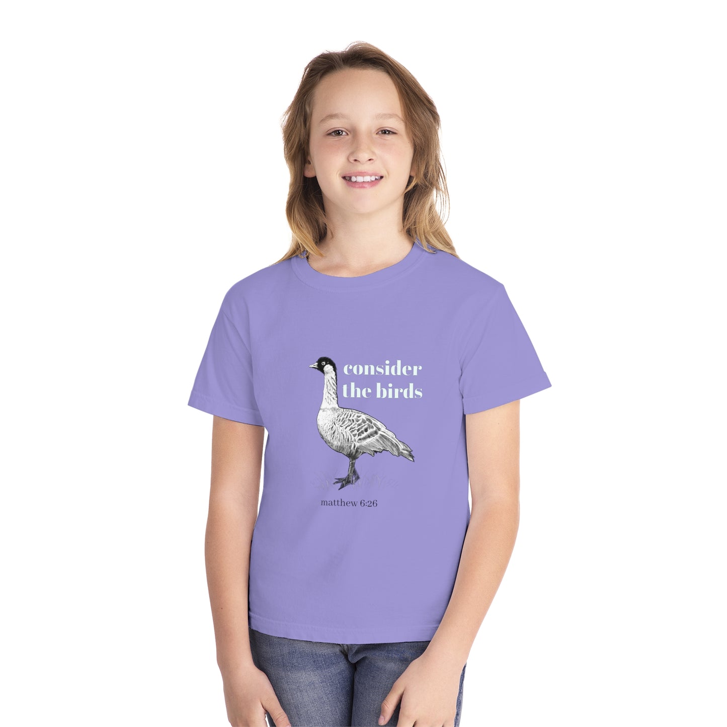 Youth Midweight Tee - 'Consider the Birds'