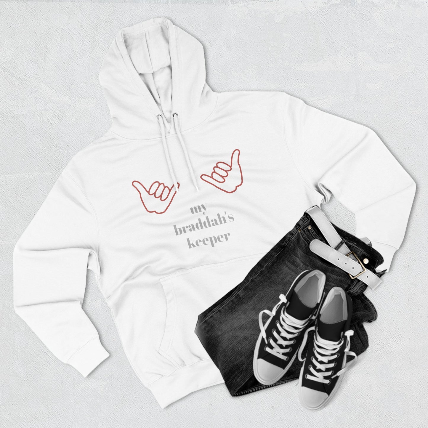Braddah's Keeper Adjective Apparel Hoodie