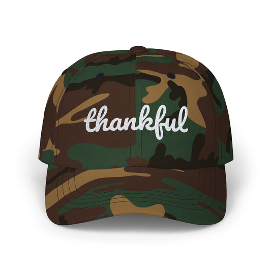 Thankful Classic Cap, Colossians 3:15 Casual Hat, Gratitude Unisex Gift, Relaxed Fit Summer Cap, Everyday Wear